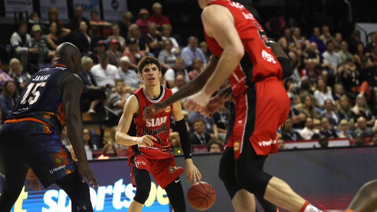 UP IN THE AIR: Fresh doubt has been cast on LaMelo Ball's bid for ownership of the Illawarra Hawks. Picture: Sylvia Liber