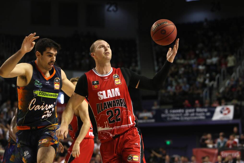 Tim Coenraad playing for the Illawarra Hawks in their game against Cairns Taipans on November 26 in Wollongong. Picture: Sylvia Liber