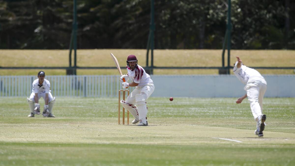 Captain's knock: Duncan Maddinson scored an impressive century for Wollongong on Saturday. Picture: Anna Warr.