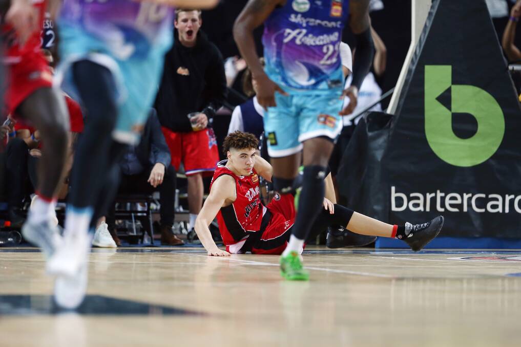 TOUGH BREAK: Hawks rookie LaMelo Ball is facing a potential four weeks on the sideline with a foot injury, fueling speculation he won't see out the NBL season. Picture: Getty Images