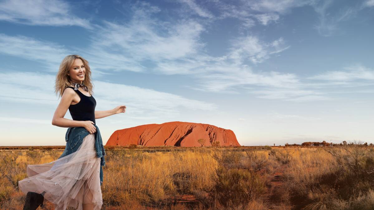 Kylie Minogue in the new Tourism Australia campaign. Picture: Tourism Australia