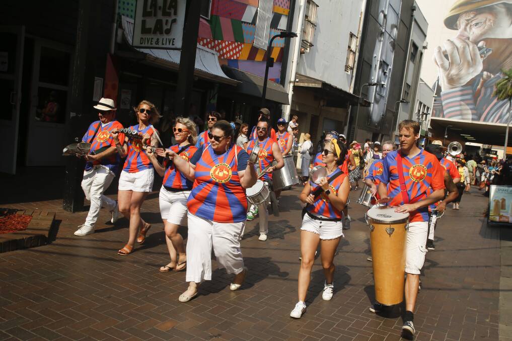 FLASHBACK: Honk! Oz Universe Grand Street Parade in Wollongong CBD in January 2020. Picture: Anna Warr