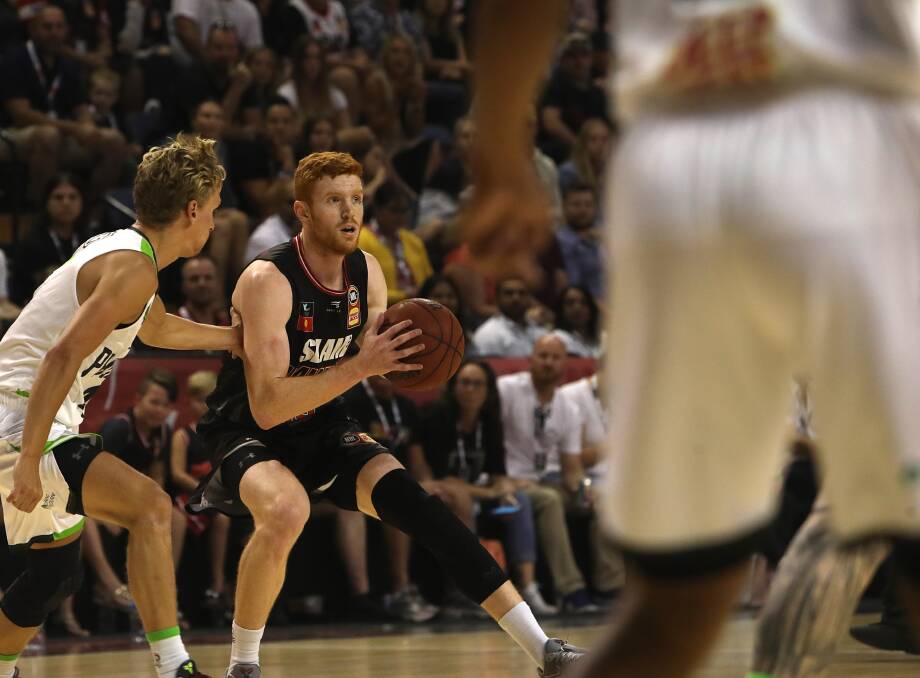 ON THE MARKET: Angus Glover and the Hawks other young-guns are being courted by NBL rivals after becoming free agents. Picture: Sylvia Liber.