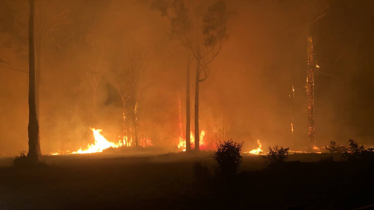 The bushfire damage suffered by the Bewong Retreat in Kangaroo Valley NSW. Picture: Supplied by Bewong Retreat.