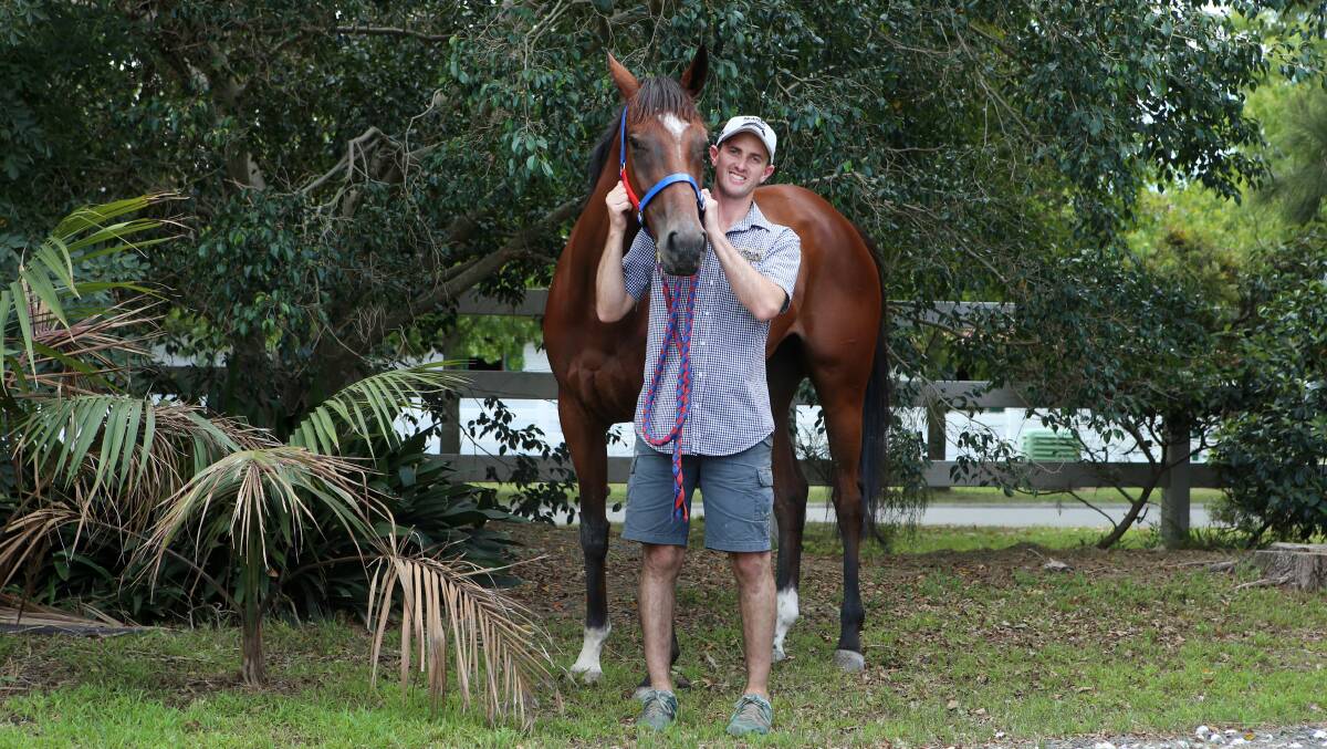 Close bond: Trainer Luke Price with talented mare Tochi. Picture: Sylvia Liber.