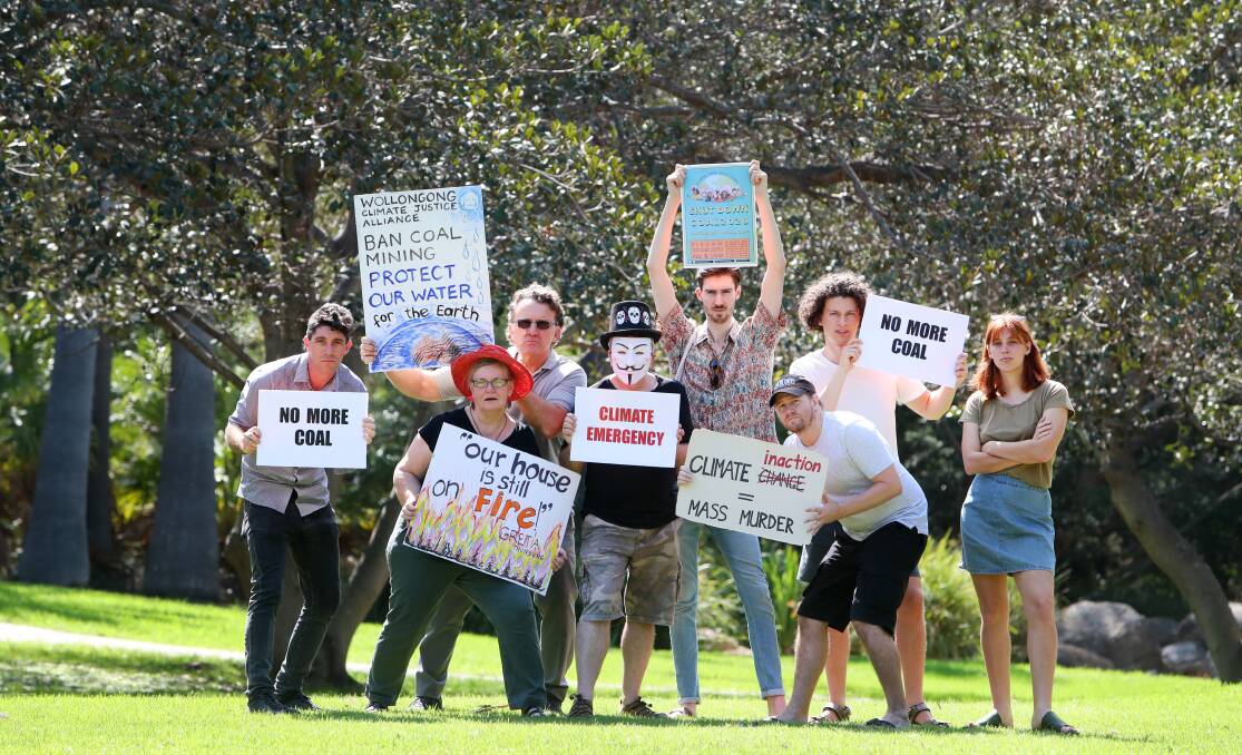 CELEBRATING: Illawarra Climate Justice Alliance members celebrating a "huge win" following news UOW management has deferred hosting its 2020 Coal Conference on February 12-14. Picture: Sylvia Liber