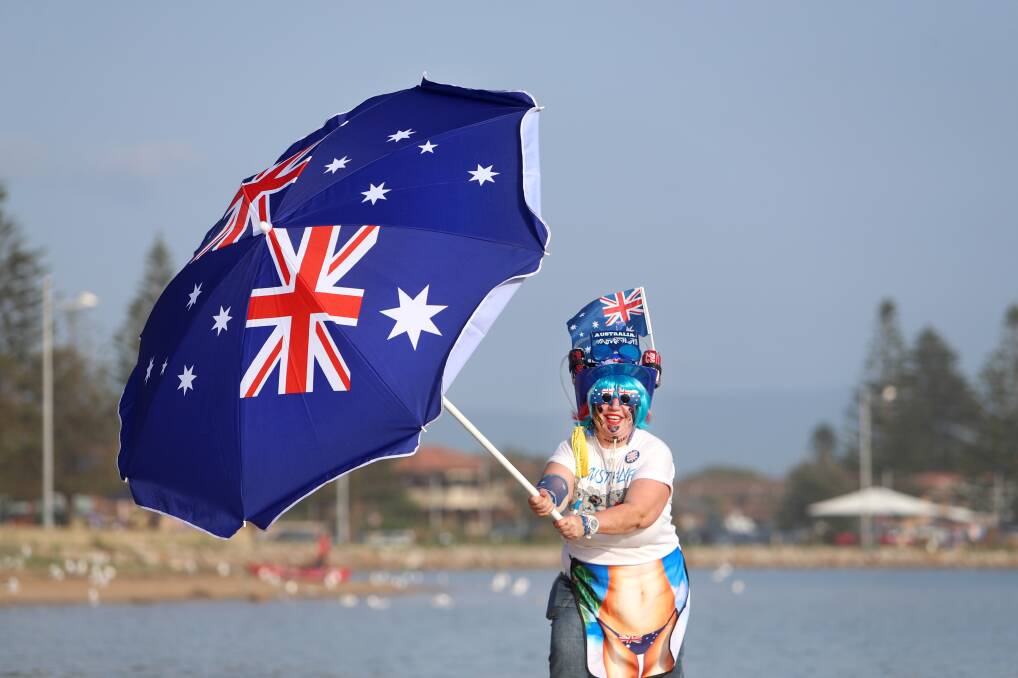 FLASHBACK: Adeline Sakucci of Barrack Heights enjoying Australia Day activities last summer by Lake Illawarra. The lake foreshore will be much quieter this year with the annual Breakfast by the Lake cancelled. Picture: Sylvia Liber