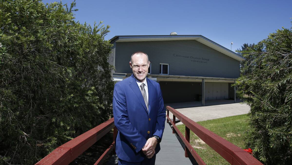 BIG MOVE; Darren Hutton moved from Queensland to be the new principal of Calderwood Christian School. Picture: Anna Warr.