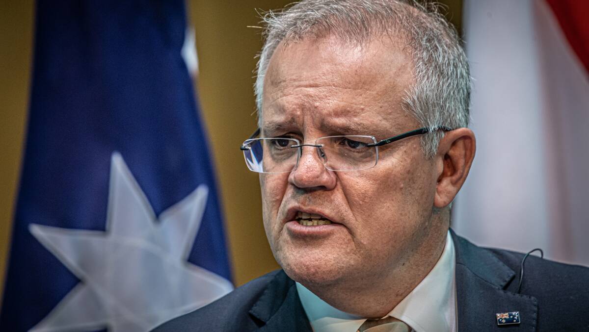 Prime Minister Scott Morrison said the stricter measures would help "flatten the curve". Picture: Karleen Minney