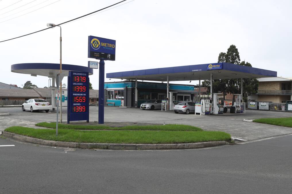 DEEP SPILLAGE: The EPA has taken action after groundwater beneath this Balgownie service station was polluted.