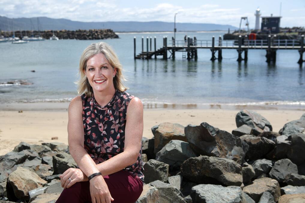 Former Antarctic expedition leader, and now motivational speaker, Rachael Robertson at Wollongong Harbour. Picture: Adam McLean.