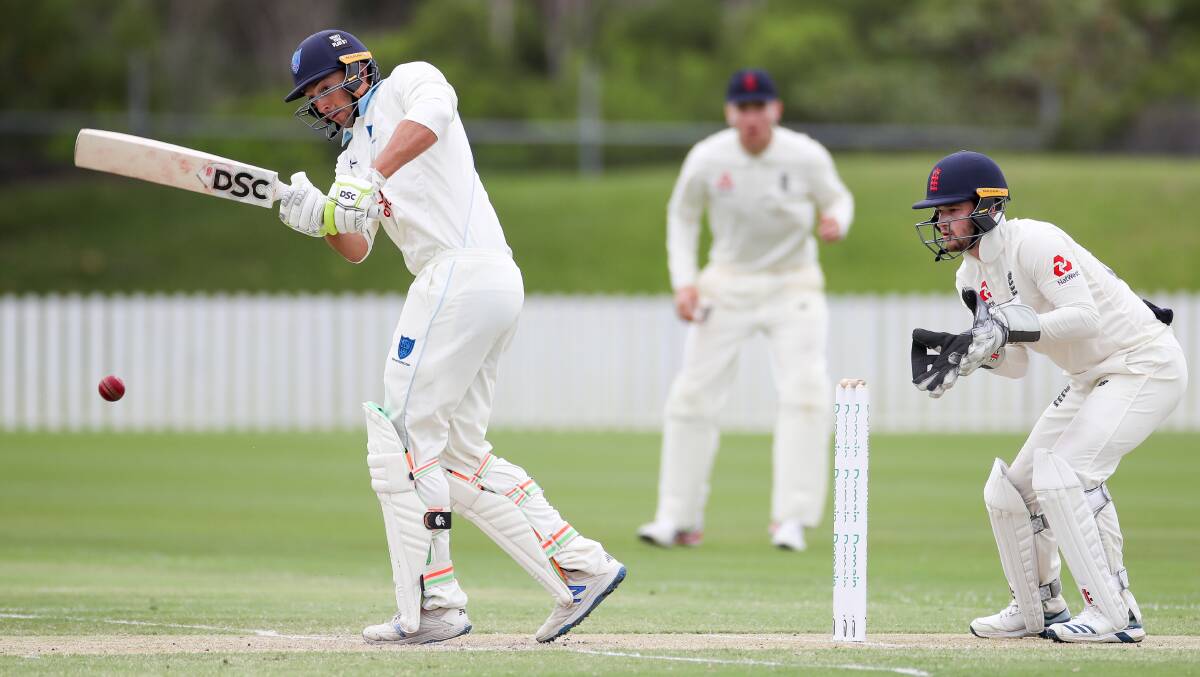 In form: Daniel Sams bats for NSW XI at North Dalton Park on Tuesday. Picture: Adam McLean.
