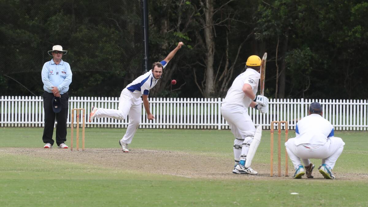 Finding form: Mitch Calder claimed two wickets for University on Saturday. Picture: Robert Peet