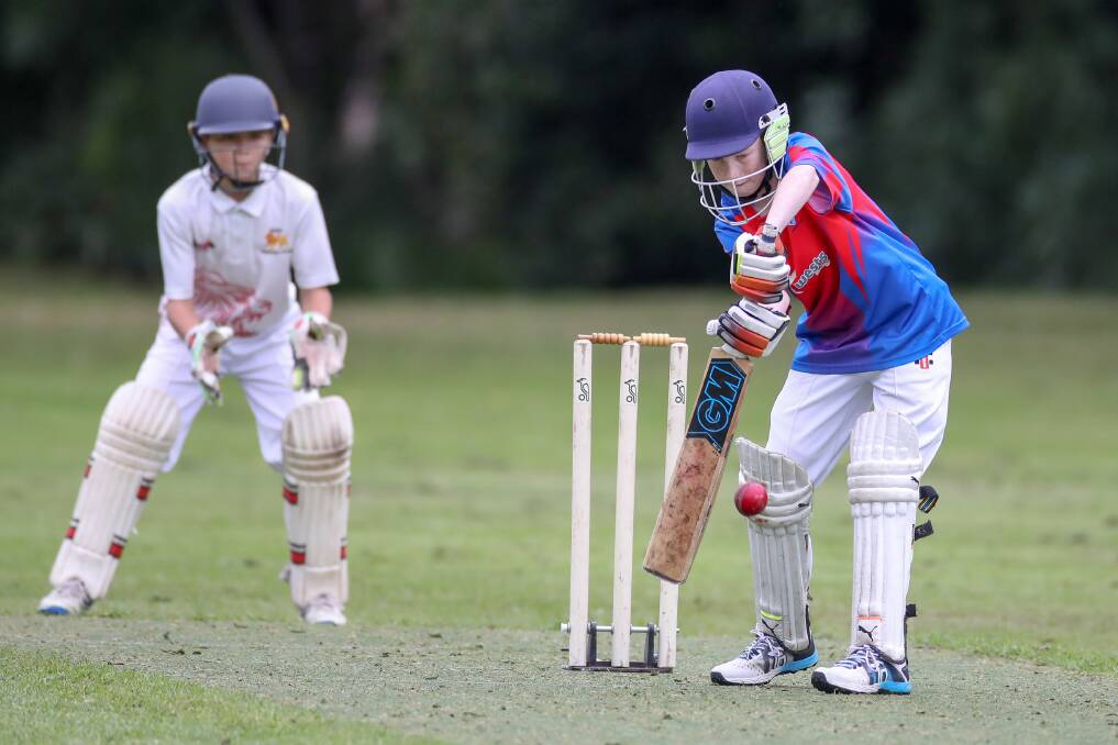 Defence: Wests' Lachlan Neal bats on Saturday. Picture: Adam McLean.
