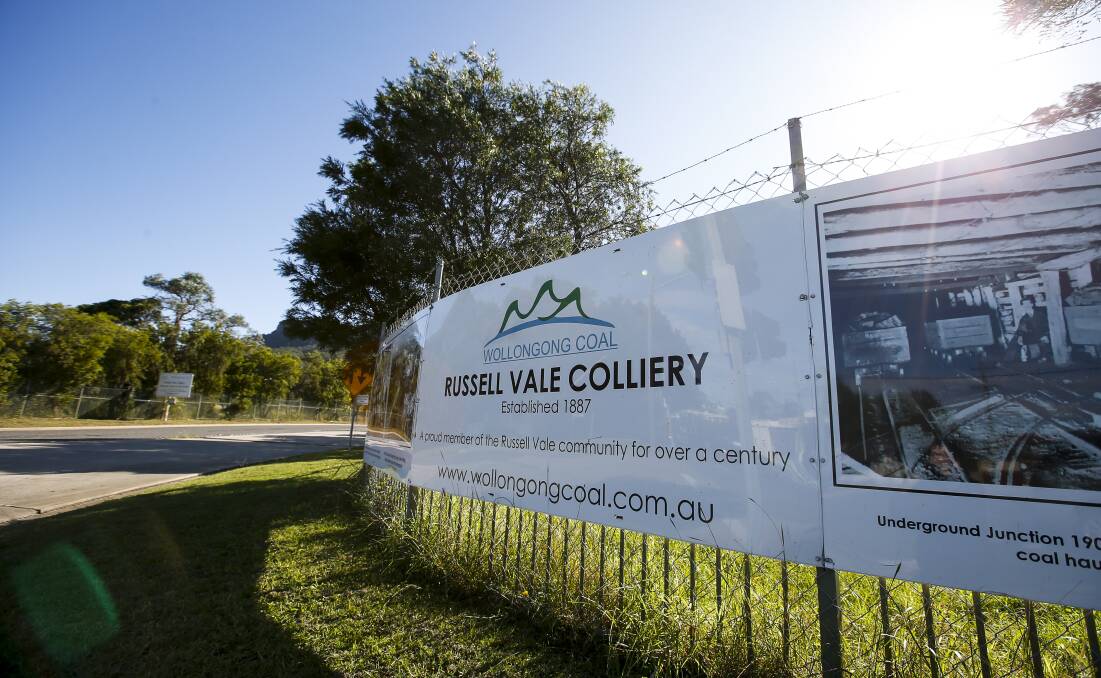 EXPANSION BID: The entrance to Wollongong Coal's Russell Vale colliery. Picture: ANNA WARR.