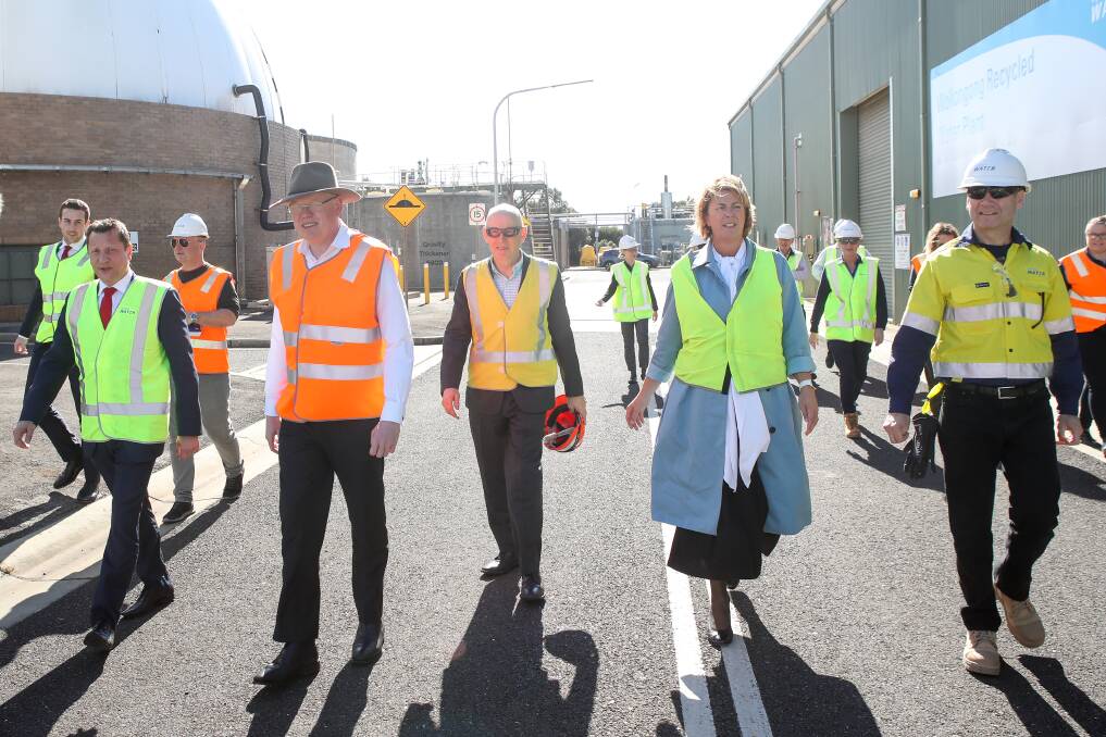 Steel: Water Minister Melinda Pavey visiting the Wollongong Water Recycling Plant to announce a deal with BlueScope. Picture: Adam McLean.