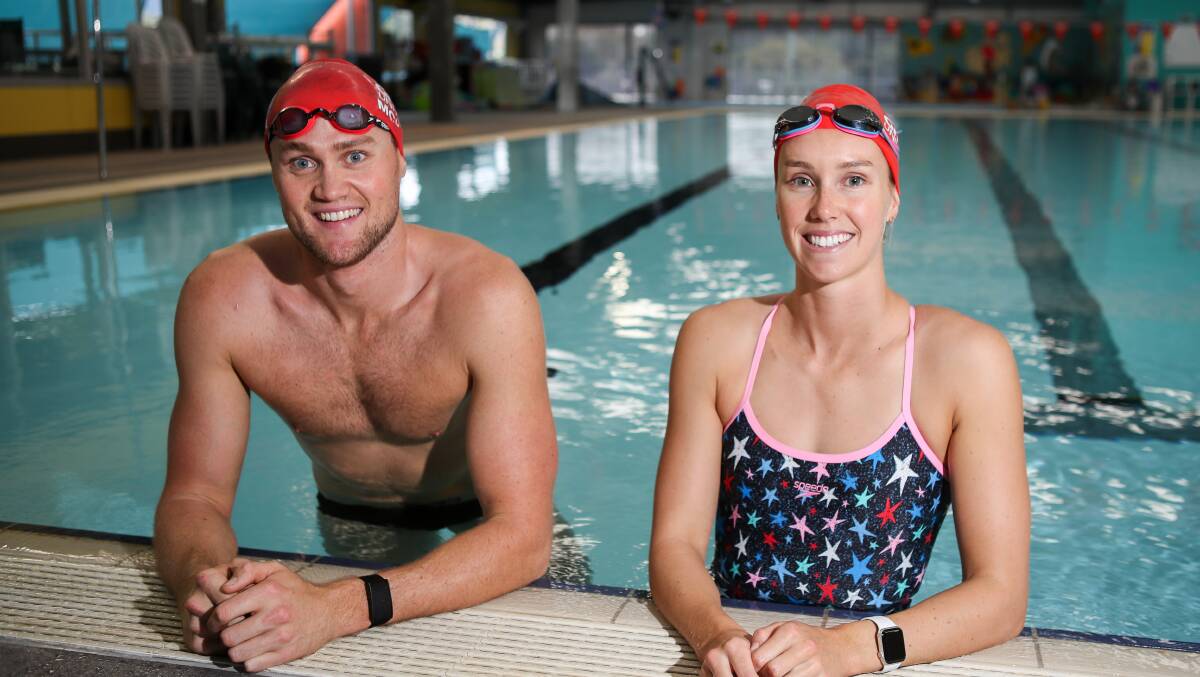 Graduates: David and Emma McKeon are past members of the Illawarra Academy of Sport. Picture: Adam McLean.