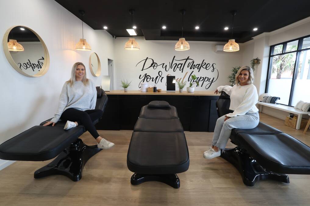 BACK TO BUSINESS: Soul Brow Studio owners Ash Bell and Aimee Wren are looking forward to reopening on June 1. Picture: Robert Peet