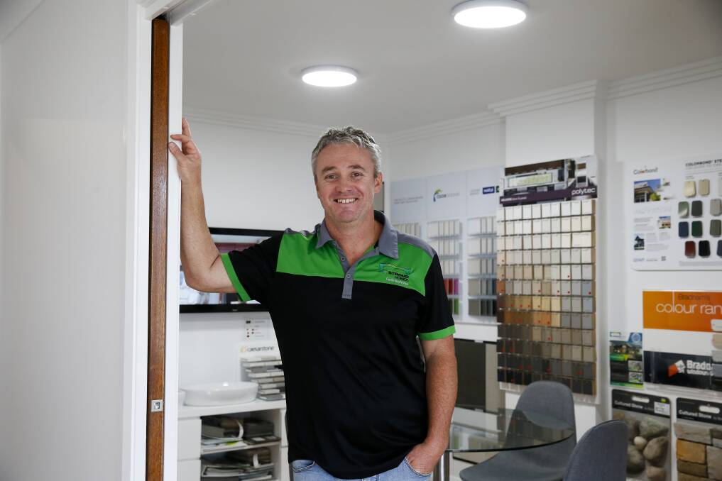 Impact: Warilla builder Travis Butler believes the federal government's housing package will make a big difference to the industry in the Illawarra. Picture: Anna Warr