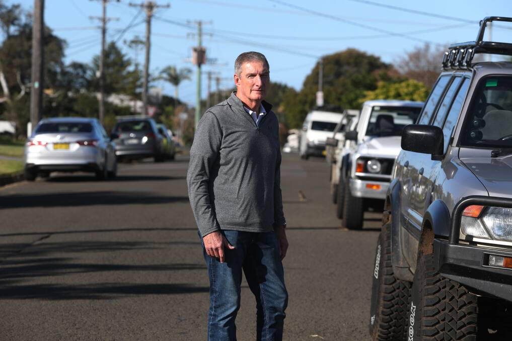 Wrong: Towradgi's David Phipps believes proposed traffic changes will result in more vehicles travelling along residential streets. Picture: Robert Peet