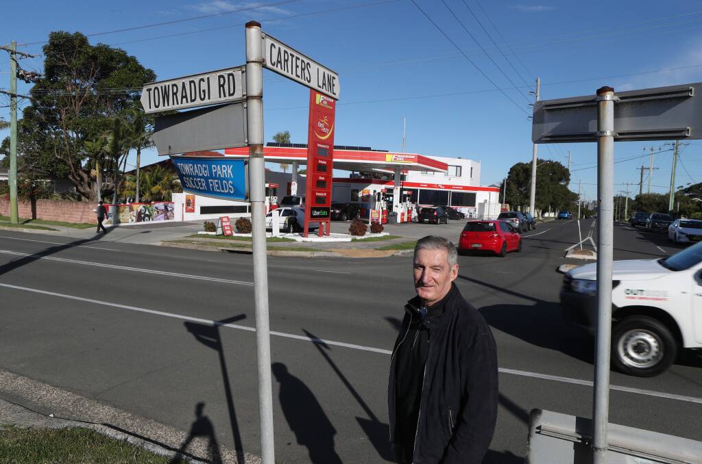 All right: Towradgi's David Phipps is happy Wollongong City Council has stepped away from plans to change traffic flow in his suburb. Picture: Robert Peet