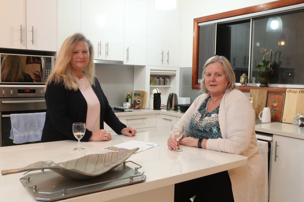 Not happy: Ramona Adair and Shellie Kiemski are unhappy with a Figtree travel agent after he kept a commission on their cancelled holiday despite the airline and accommodation provider giving refunds. Picture: Robert Peet