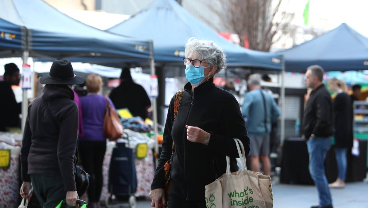 GOOD QUALITY: People in Wollongong Mall social distancing and wearing masks. IHMRI"s Jane Whitelaw said well designed masks can minimise transmission of COVID-19. Picture: Sylvia Liber