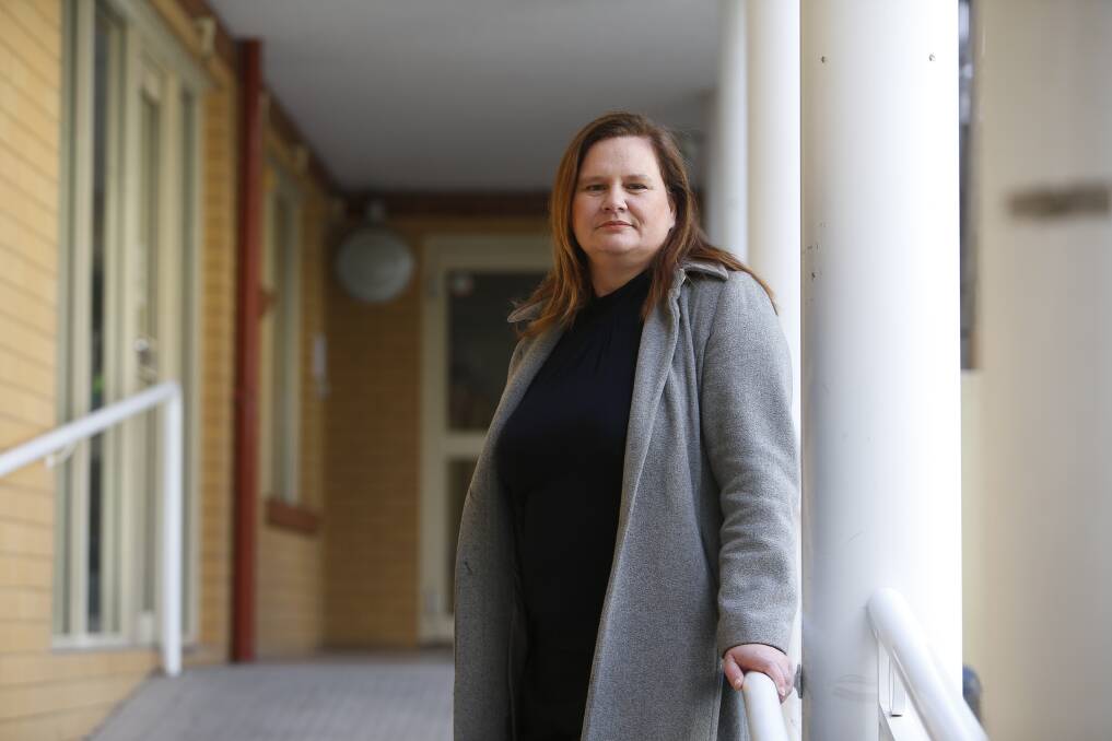 Mandy Booker says the Homeless Hub will be distributing Christmas hampers to people staying in their crisis accommodation and drop-in clients. Picture: Anna Warr