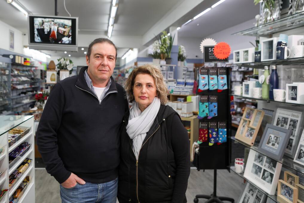 FED UP: Central Newsagency owners Dennis and Maria Colla want immediate action from council or 'the mall will continue to die'. Picture: Adam McLean