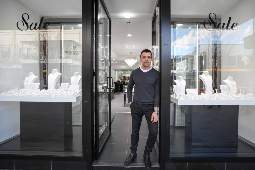 ANGST: Co-owner of Crown Diamond Jewellers Zak Inan says Wollongong has 'fallen behind the times' and the mall is not working in its current form. Picture: Adam McLean