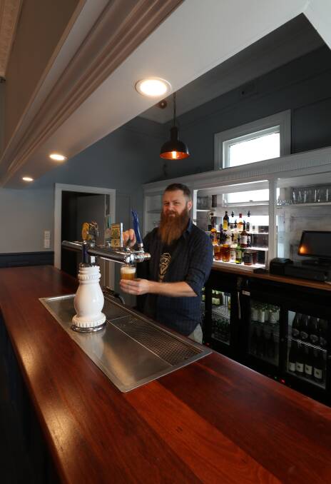 Bulli Heritage Hotel publican Andy Bell says there's still confusion over restrictions and whether patrons can stand up while drinking a beer. Picture: Robert Peet