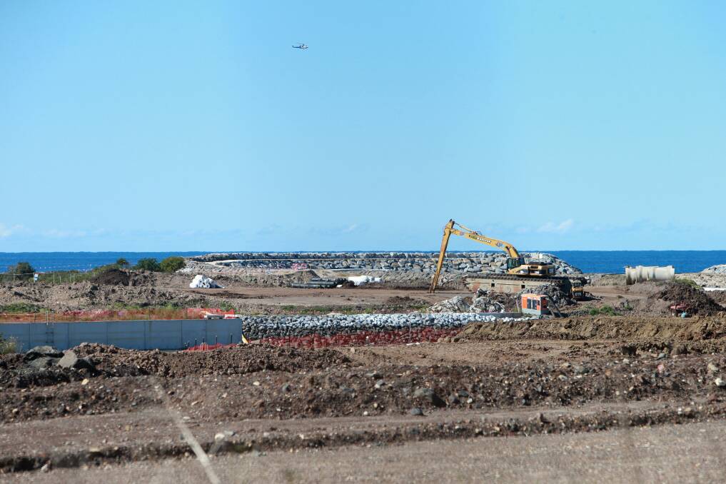 A company working on the Shell Cove Marina has been fined by the Environment Protection Authority. Picture: Sylvia Liber