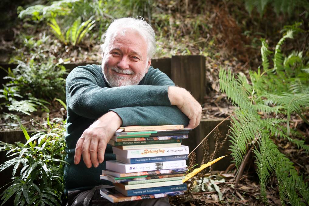 PERSISTENT: Author Garry McDougall swapped Balmain for Bulli five years ago, and spends hours each day writing. His books can be found at www.smashwords.com Picture: Adam McLean.