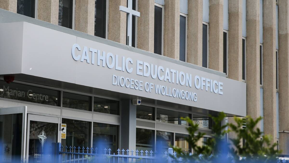 HEAD OFFICE: Catholic Education Office Diocese of Wollongong has hit out at claims Catholics schools in regional areas are funded less than those in Sydney. Picture: Anna Warr
