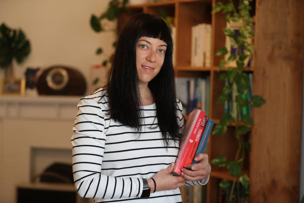 Wollongong Writers Festival director Chloe Higgins(pictured in 2020) is also a celebrated author, penning an award-winning memoir 'The Girls'. Picture: Robert Peet