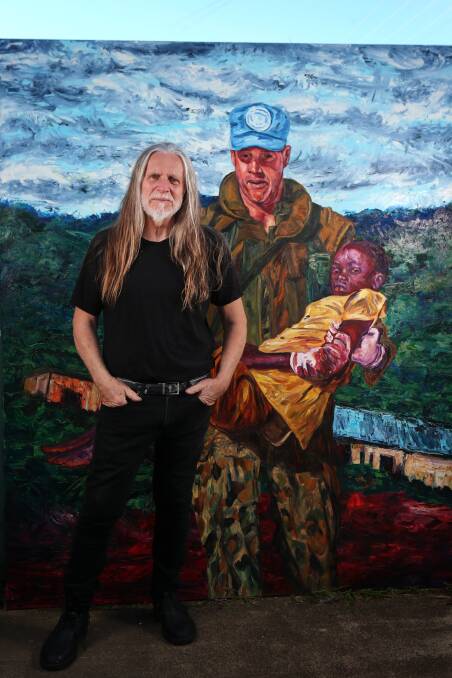 Artist and filmmaker George Gittoes has been honoured with multiple accolades including a Member of the Order of Australia, the Centenary Medal as well as an honorary membership to the Australian Peacekeeper and Peacemaker Veterans' Association Inc. Picture: Sylvia Liber