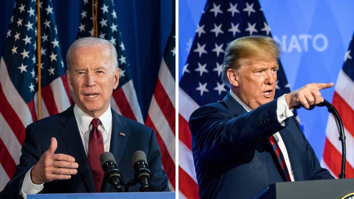 Presidential candidates Joe Biden and Donald Trump will have to win at least 270 Electoral College votes in order to secure the US presidency. Picture: Shuuterstock