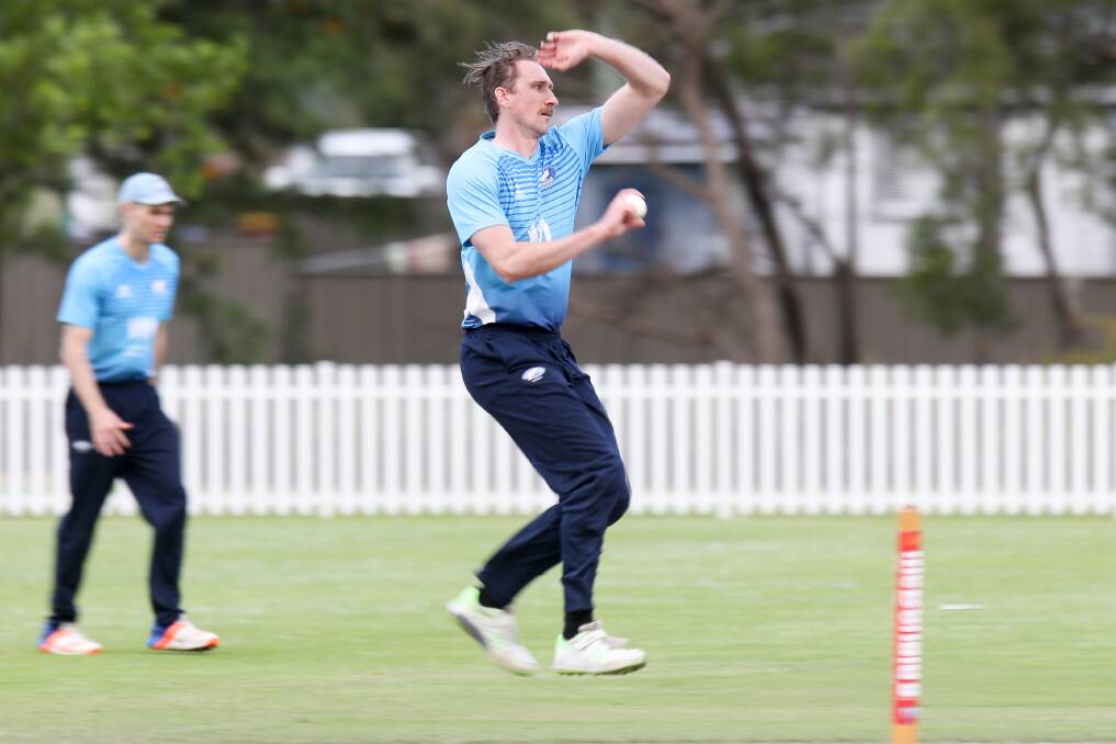 Smooth action: Northern Districts bowler Eric Denhartog is ready to fire for NSW Country. Picture: Adam McLean.