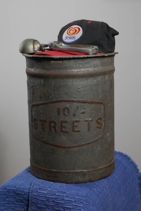 MEMORABILIA: How you got your ice-cream back in the day! A family heirloom of John and Barbara Street. Picture: Anna Warr