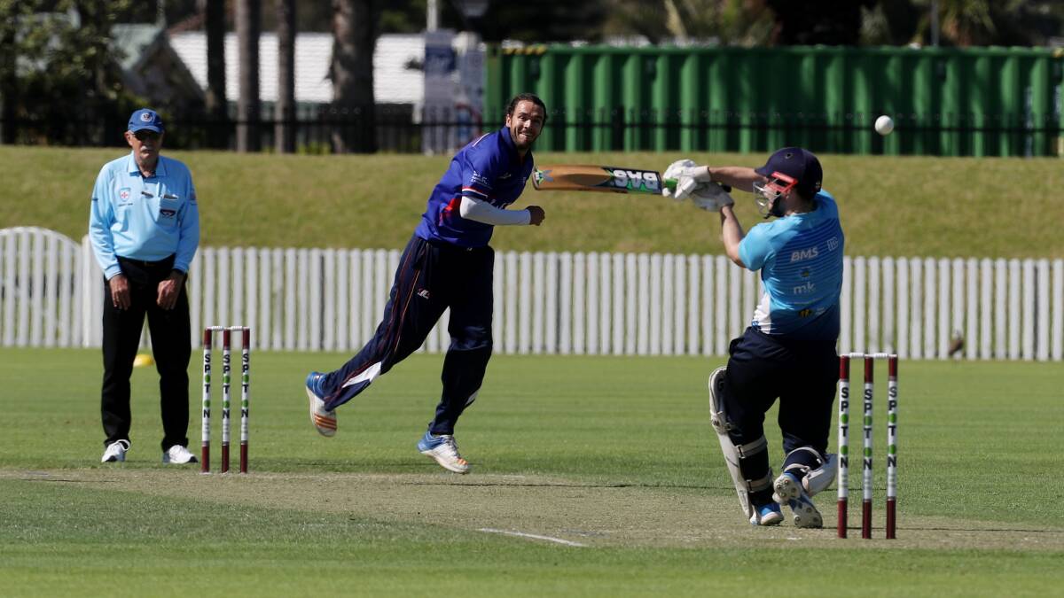Through to the keeper: Rhys Voysey beats the batsman during Sunday's Twenty20 grand final. Picture: Robert Peet. 