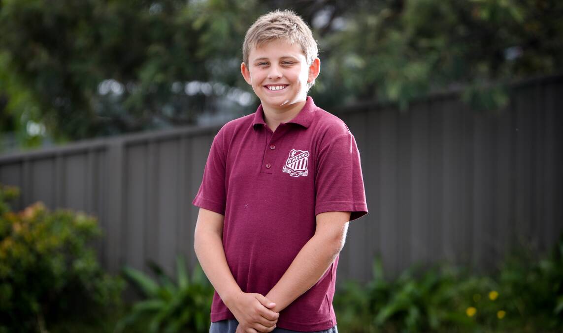 CARING AND COMPASSIONATE: Windang Public School year 6 student Kai Trott was named Fred Hollows' Junior Ambassador for NSW. Picture: Adam McLean.