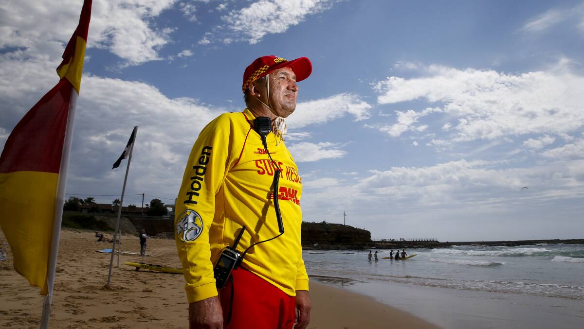 TRAGEDY: Surf Life Saving Illawarra branch president Peter Evert was called out to the scene after a man died trying to save three children who were swept off rocks at Woonona Beach on Saturday. Picture: Anna Warr