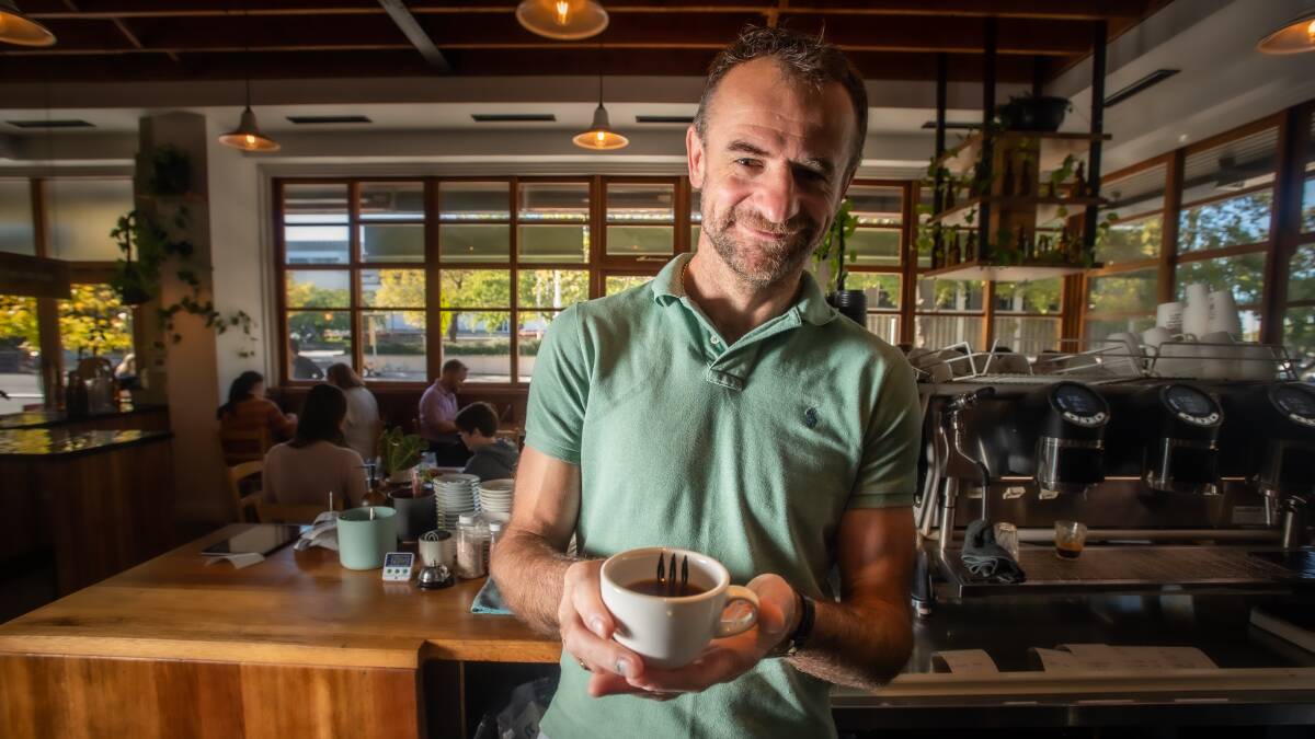 Ona Coffee Managing Director Sasa Sestic at the Cupping Room in the city - where patronage has almost returned to pre-Covid levels. Picture: Karleen Minney