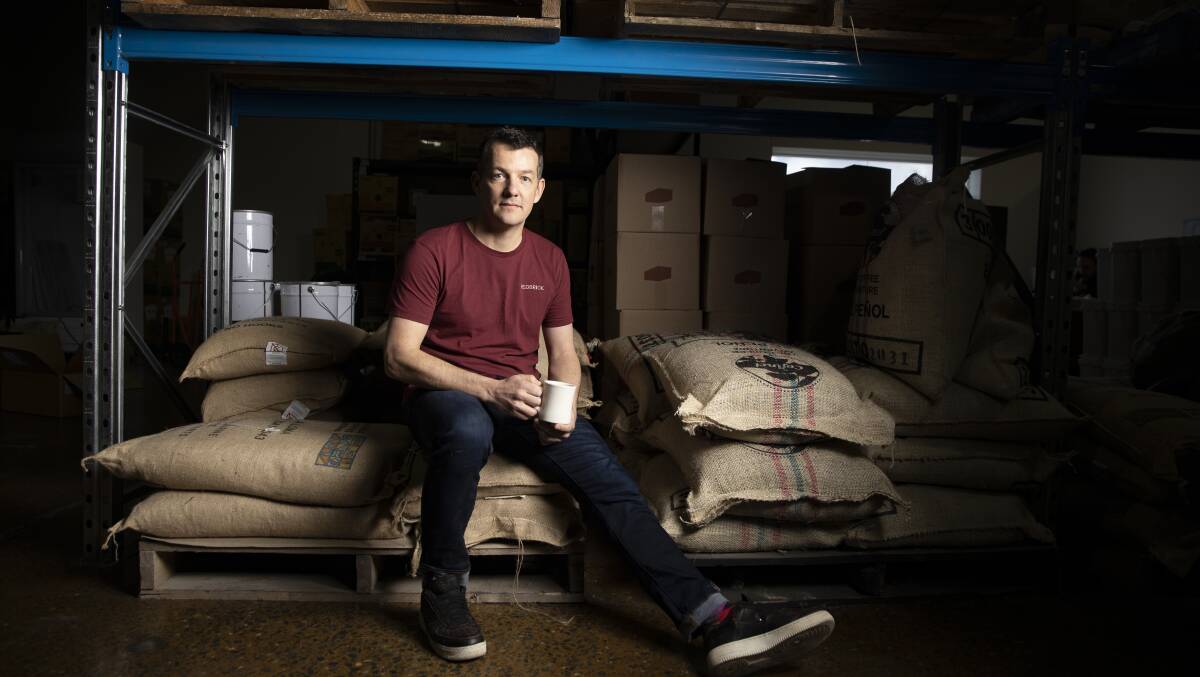 Redbrick Coffee owner Tim Manning. Picture: Sitthixay Ditthavong 