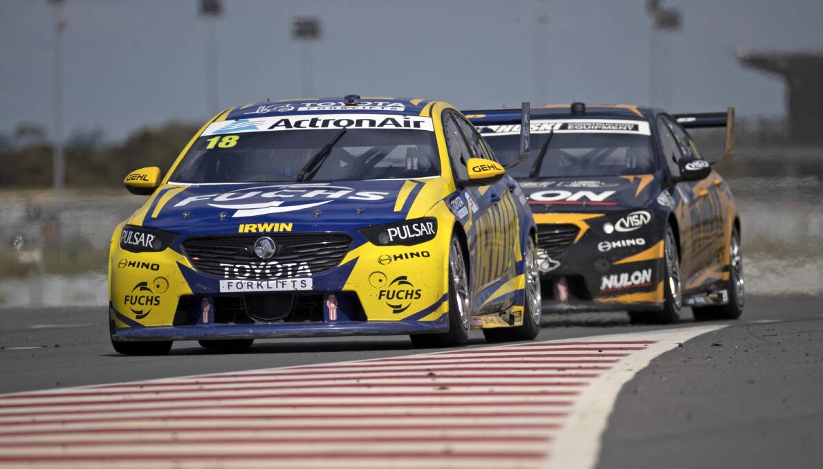 DOUBLE THE TALENT: Team 18 lines up at the Bathurst 1000 for the first time as a two-car squad with Mark Winterbottom starting his 17th race at Mount Panorama.