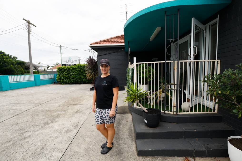 Leah Bullough outside her premises on Corrimal St. Picture by Anna Warr.