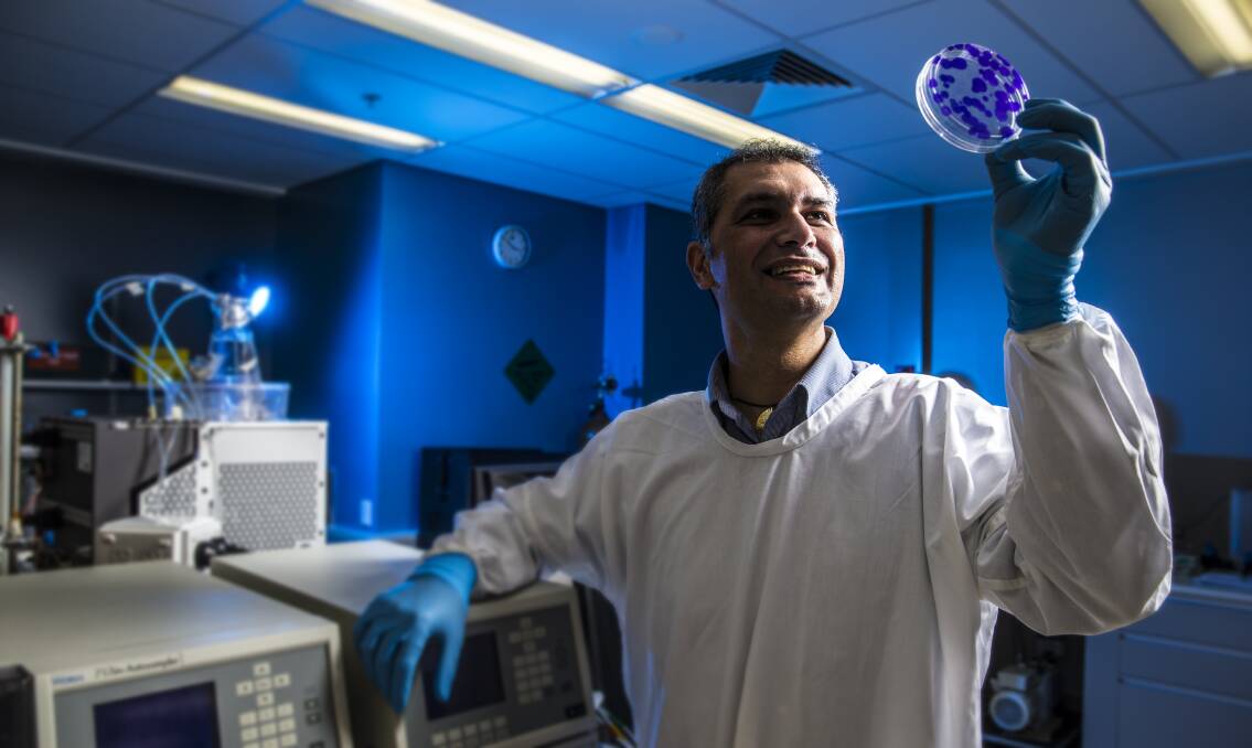 Head of Targeted Nano-Therapies at UoW's Centre for Medical Radiation Physics, Dr Moeava Tehei. Picture: SUPPLIED.
