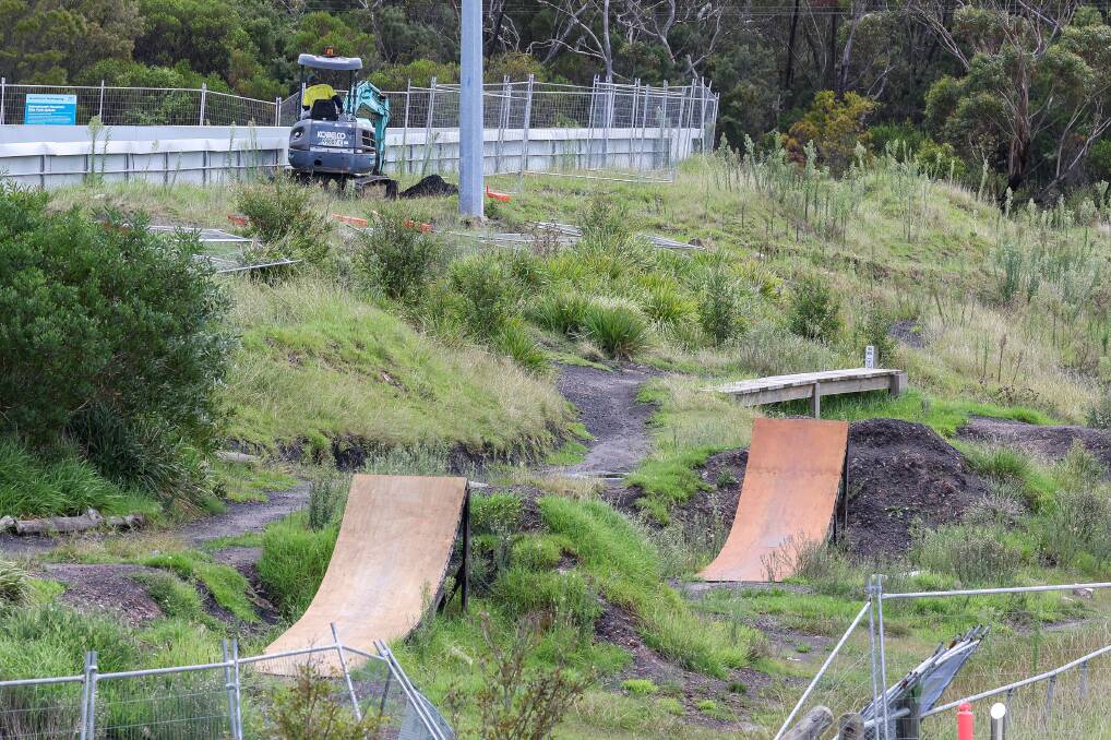 Preliminary works got underway to remove the Helensburgh mountain bike park soil on Tuesday. Picture by Adam McLean.