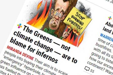 BLAME GAME: Blaming greenies is OK, apparently. Blaming the climate is not.