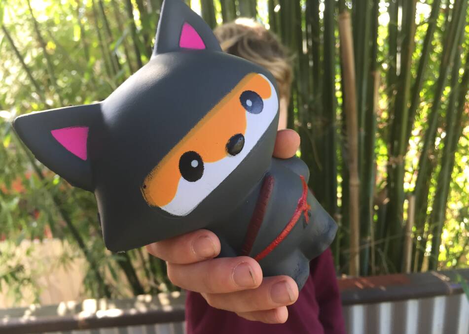 NOT SO CUTE INSIDE: Lurking within this ninja fox squishie toy may be harmful chemicals. 